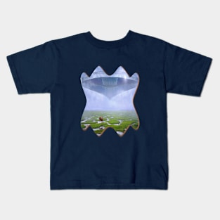 Ufo on horse UFO Kids T-Shirt